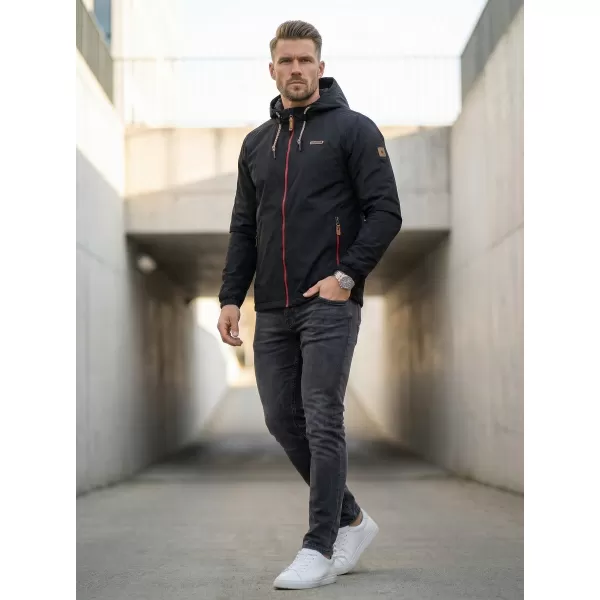  Pánská bunda ALTISPORT CARLEY ČERNÁ/ČERVENÁ 