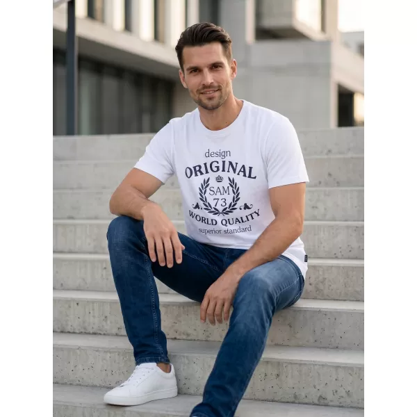  Pánské triko SAM 73 MAVERICK MT 838 BÍLÁ 
