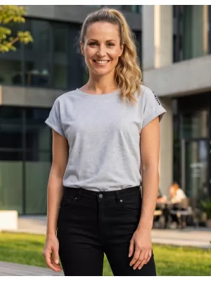 Dámské triko SAM 73 IRIS WT 910 SVĚTLE ŠEDÁ