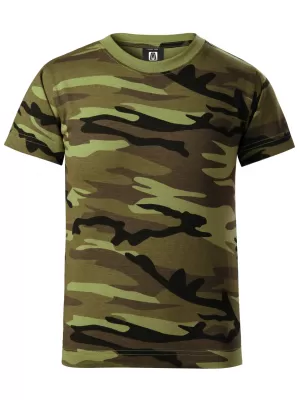 Dětské triko ALTISPORT NoPrint NP/ALK941 CAMOUFLAGE GREEN