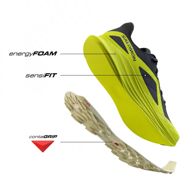  Pánské boty SALOMON ULTRA FLOW L47462500 BLACK/SULPHUR SPRING/TRANSPARENT YELLOW 