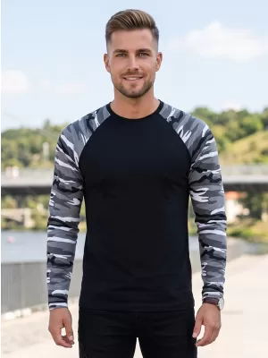 Pánské triko s dlouhým rukávem ALTISPORT NoPrint NP/ALM661 CAMOUFLAGE GRAY