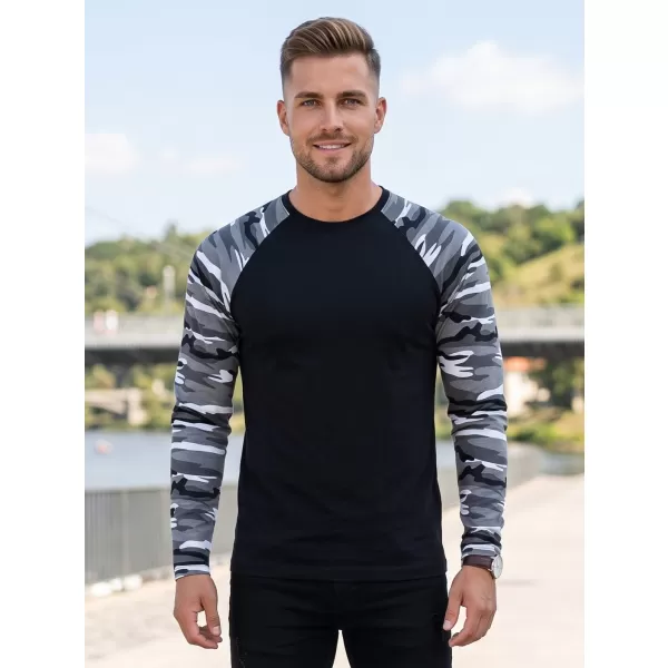  Pánské triko s dlouhým rukávem ALTISPORT NoPrint NP/ALM661 CAMOUFLAGE GRAY 