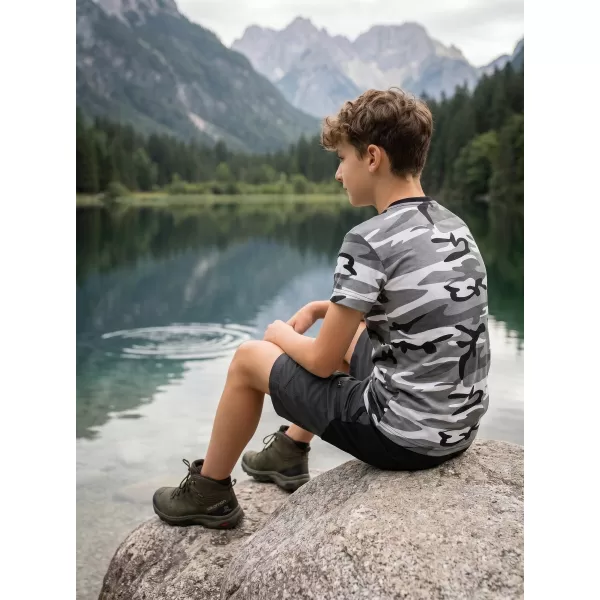  Dětské triko ALTISPORT NoPrint NP/ALK941 CAMOUFLAGE GRAY 