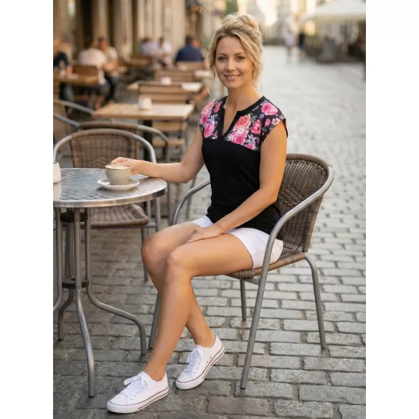 Dámské triko ALTISPORT CLARA ČERNÁ 