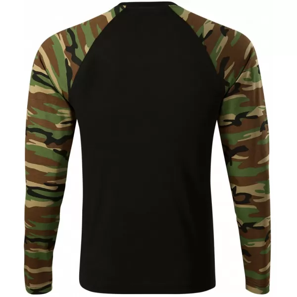  Pánské triko s dlouhým rukávem ALTISPORT NoPrint NP/ALM661 CAMOUFLAGE BROWN 