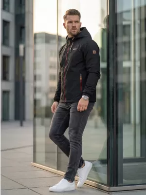 Pánská bunda ALTISPORT CARLEY ČERNÁ/ČERVENÁ