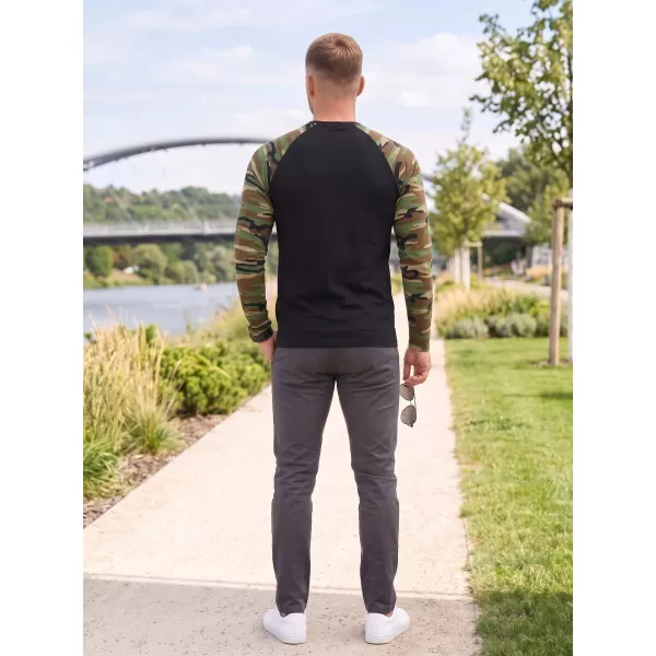  Pánské triko s dlouhým rukávem ALTISPORT NoPrint NP/ALM661 CAMOUFLAGE BROWN 