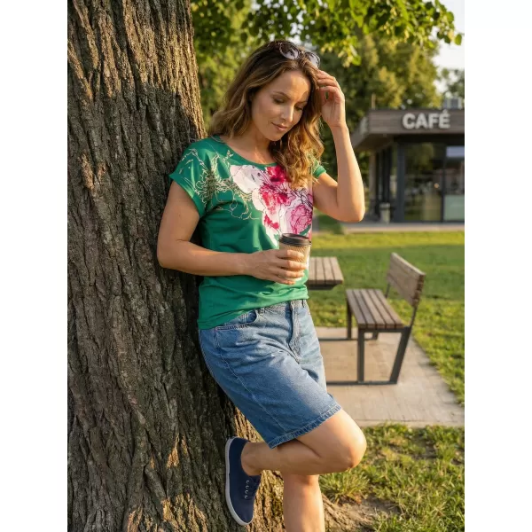  Dámské triko KIXMI SAKURA ZELENÁ 