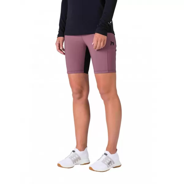  Dámské krátké legíny HANNAH LIS PRO ANTHRACITE/ROAN ROUGE 