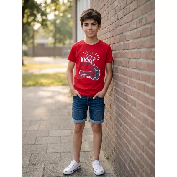  Chlapecké triko SAM 73 BLUTO KT 521 ČERVENÁ 