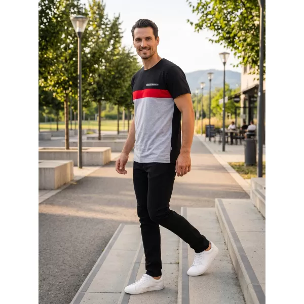  Pánské triko SAM 73 ERNESTO MT 840 SVĚTLE ŠEDÁ 