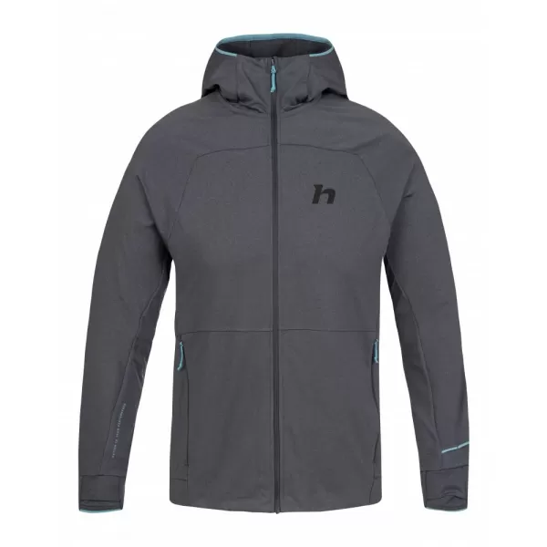  Pánská mikina HANNAH ETHAN HOODY ANTHRACITE MEL 