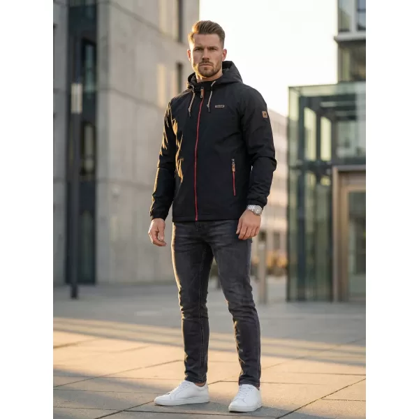  Pánská bunda ALTISPORT CARLEY ČERNÁ/ČERVENÁ 