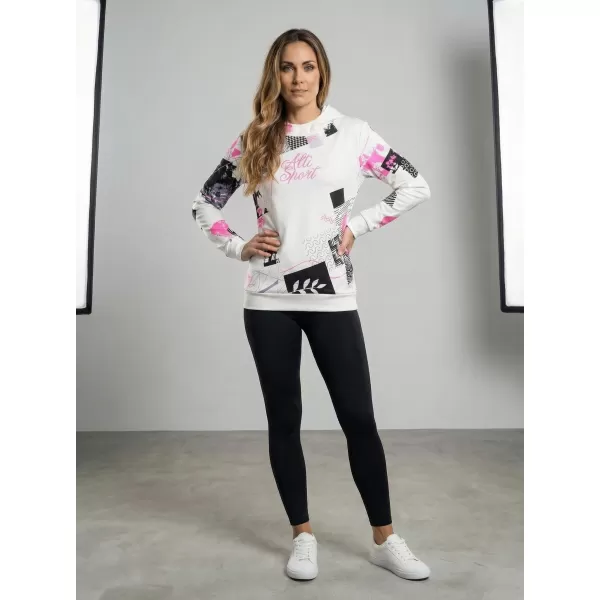  Dámská mikina premium ALTISPORT VOJ/ALW009MI01 BÍLÁ 