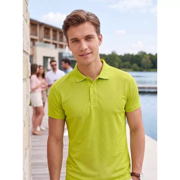  Pánské triko s límečkem ALTISPORT NoPrint NP/ALM712 LIME 