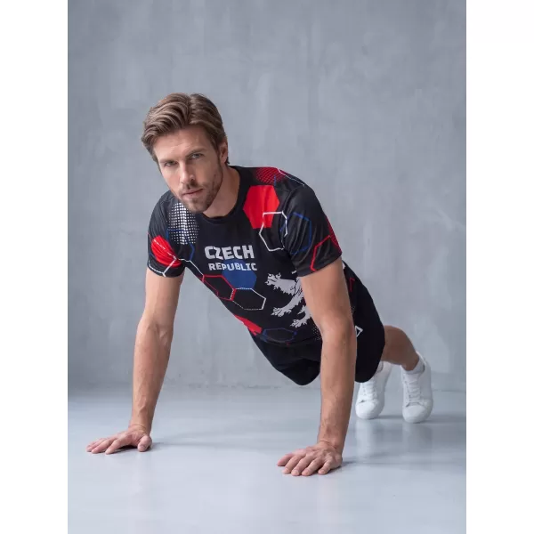  Pánské funkční triko premium ALTISPORT x CZE VOJ/ALM036TR01 HEXA ČERNÁ 