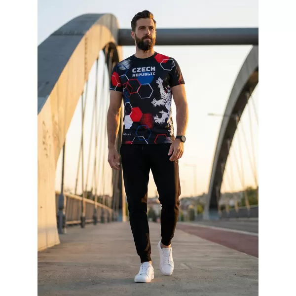  Pánské funkční triko premium ALTISPORT x CZE VOJ/ALM036TR01 HEXA ČERNÁ 