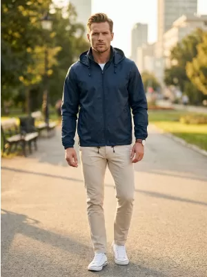 Unisex větrovka ALTISPORT NoPrint NP/ALU425 NÁMOŘNÍ MODRÁ