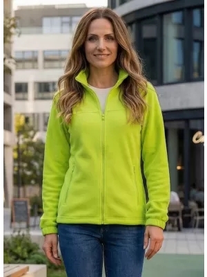 Dámská fleece mikina ALTISPORT NoPrint NP/ALW405 LIMETKOVÁ