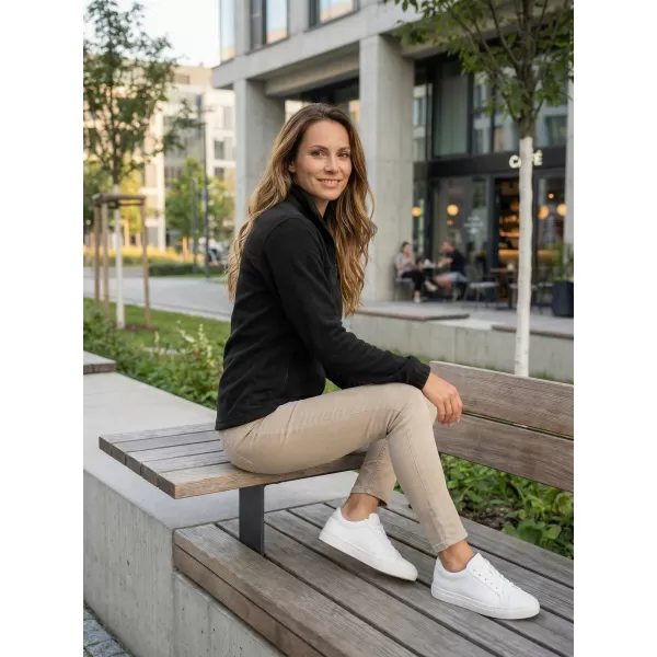  Dámská fleece mikina ALTISPORT NoPrint NP/ALW405 ČERNÁ 