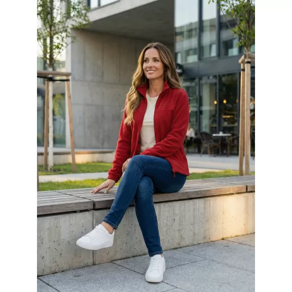  Dámská fleece mikina ALTISPORT NoPrint NP/ALW405 MARLBORO ČERVENÁ 