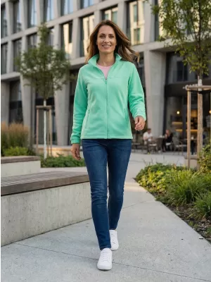 Dámská fleece mikina ALTISPORT NoPrint NP/ALW405 MÁTOVÁ
