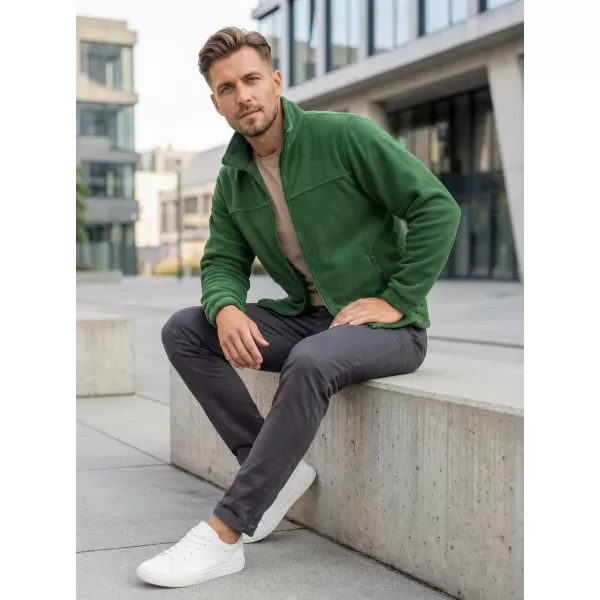  Pánská fleece mikina ALTISPORT NoPrint NP/ALM105 LAHVOVĚ ZELENÁ 