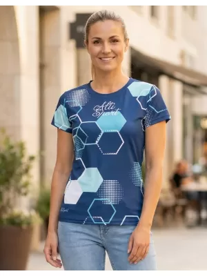 Dámské funkční tričko premium ALTISPORT VOJ/ALW037TR01 NÁMOŘNÍ MODRÁ