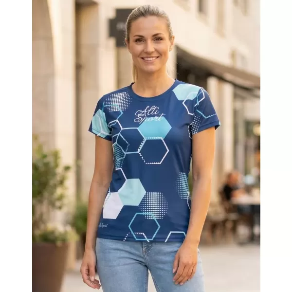  Dámské funkční tričko premium ALTISPORT VOJ/ALW037TR01 NÁMOŘNÍ MODRÁ 