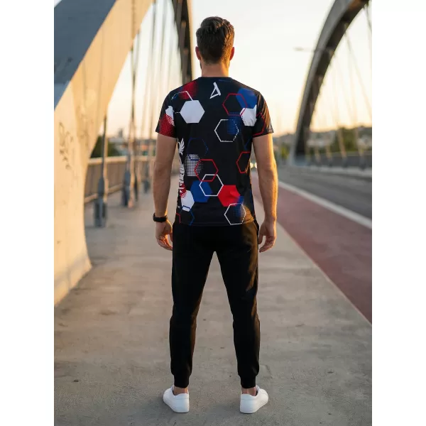  Pánské funkční triko premium ALTISPORT x CZE VOJ/ALM036TR01 HEXA ČERNÁ 