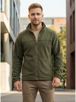 Pánská fleece mikina ALTISPORT NoPrint NP/ALM105 MILITARY
