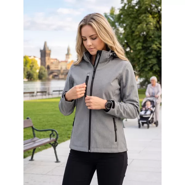  Dámská softshellová bunda ALTISPORT NoPrint NP/ALW125 OCELOVĚ ŠEDÁ 