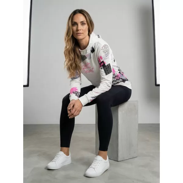  Dámská mikina premium ALTISPORT VOJ/ALW009MI01 BÍLÁ 