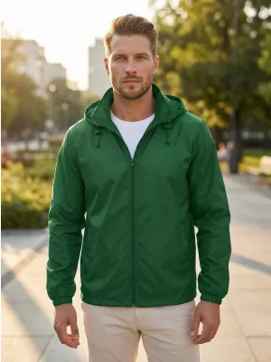 Unisex větrovka ALTISPORT NoPrint NP/ALU425 LAHVOVĚ ZELENÁ