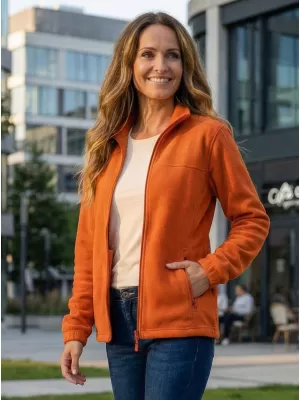 Dámská fleece mikina ALTISPORT NoPrint NP/ALW405 ORANŽOVÁ