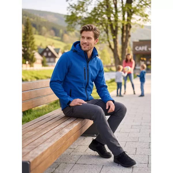  Pánská softshellová bunda ALTISPORT NoPrint NP/ALM225 KRÁLOVSKÁ MODRÁ 