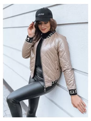 Dámská bunda DSTREET BASEBALL KARAMELOVÁ