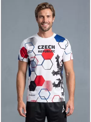 Pánské funkční triko premium ALTISPORT x CZE VOJ/ALM036TR01 HEXA BÍLÁ