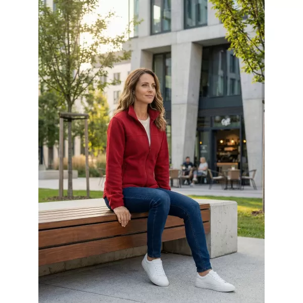  Dámská fleece mikina ALTISPORT NoPrint NP/ALW405 MARLBORO ČERVENÁ 