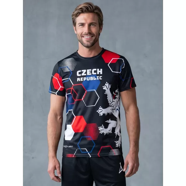  Pánské funkční triko premium ALTISPORT x CZE VOJ/ALM036TR01 HEXA ČERNÁ 