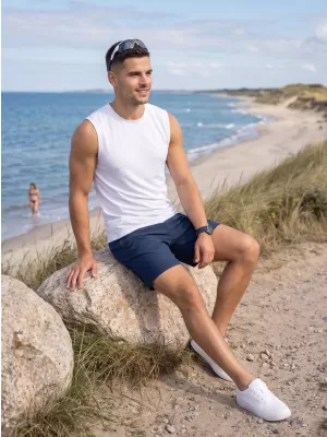 Pánské funkční tílko ALTISPORT NoPrint NP/ALM028 BÍLÁ