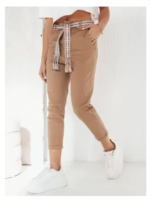 Dámské kalhoty casual DSTREET MAFRA KARAMELOVÁ