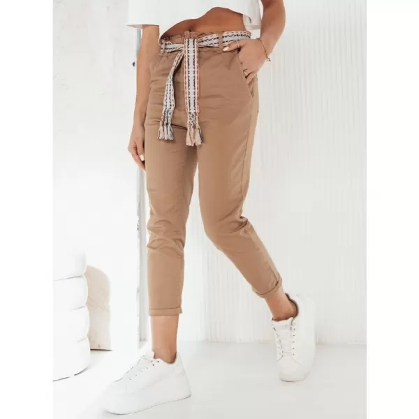  Dámské kalhoty casual DSTREET MAFRA KARAMELOVÁ 