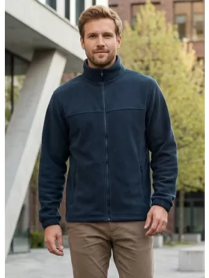 Pánská fleece mikina ALTISPORT NoPrint NP/ALM105 NÁMOŘNÍ MODRÁ