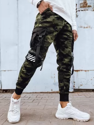 Pánské kalhoty DSTREET ZELENÁ