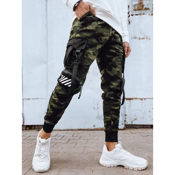  Pánské kalhoty DSTREET ZELENÁ 