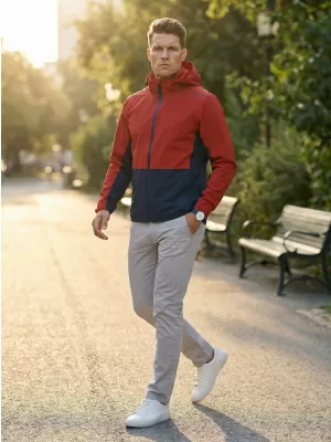 Pánská bunda ALTISPORT NoPrint NP/ALM835 ČERVENÁ