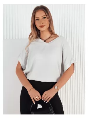 Dámské triko DSTREET MAUD SVĚTLE ŠEDÁ