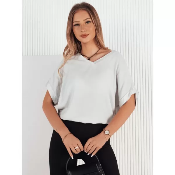  Dámské triko DSTREET MAUD SVĚTLE ŠEDÁ 
